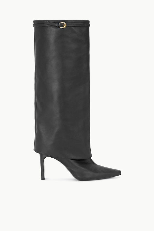 Wally Foldover High Heel Boot Black | STAUD Latest