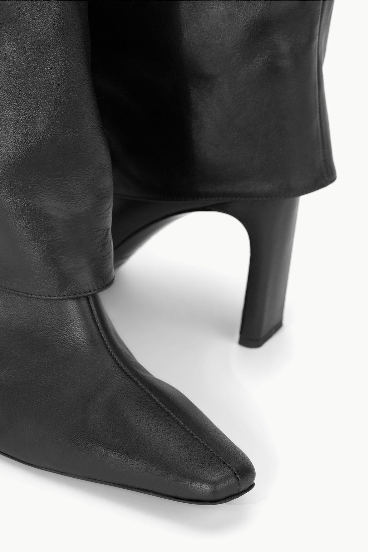 Wally Foldover High Heel Boot Black | STAUD Latest