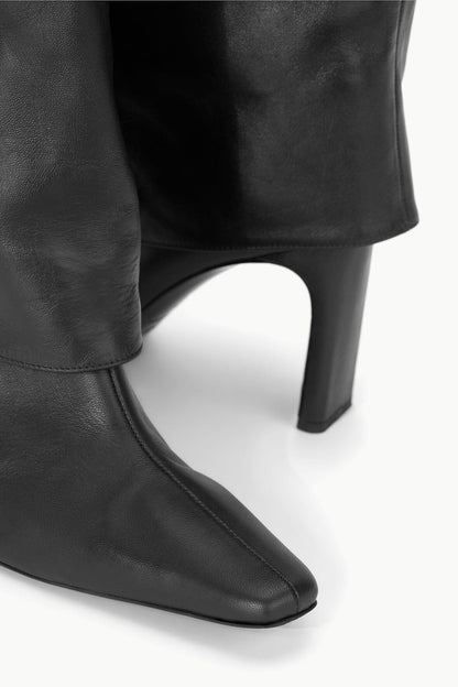 Wally Foldover High Heel Boot Black | STAUD Latest