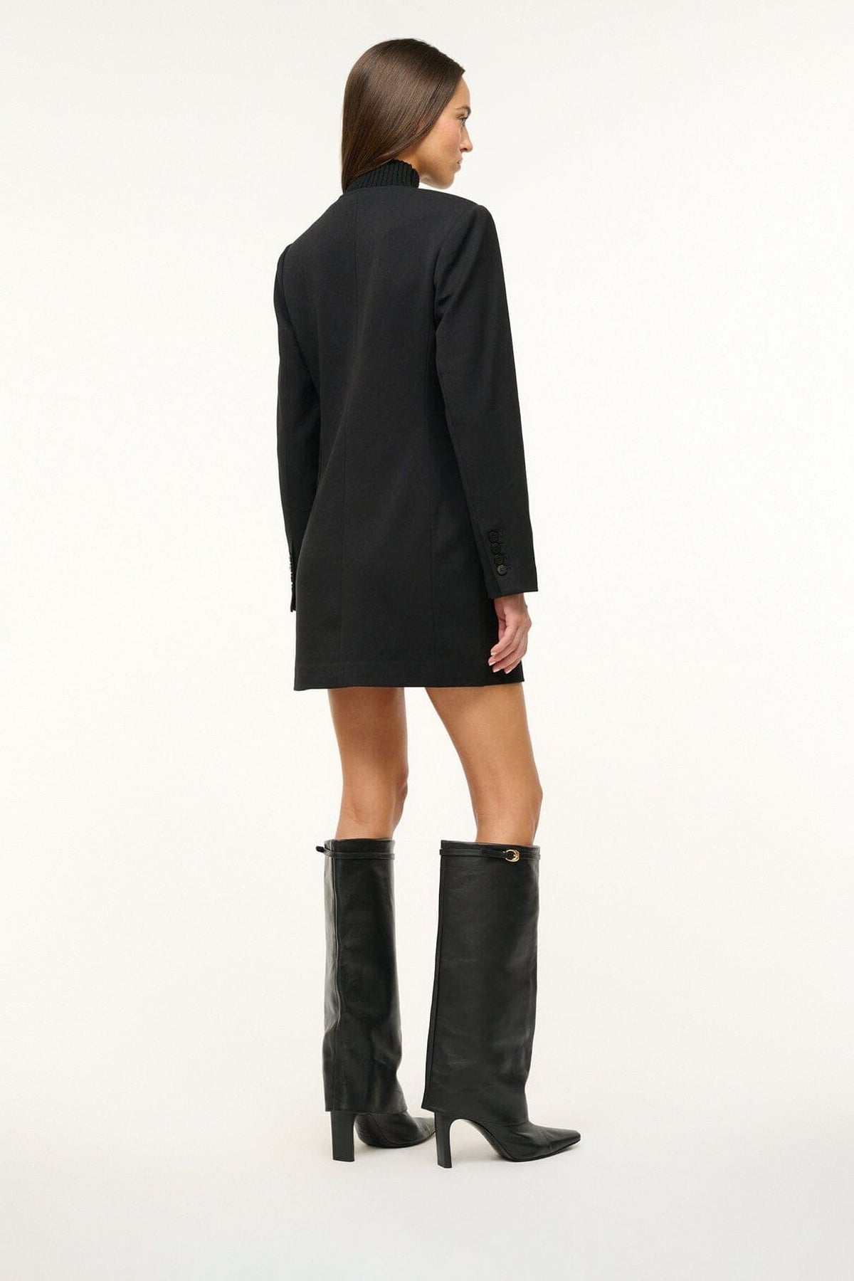 Wally Foldover High Heel Boot Black | STAUD Latest