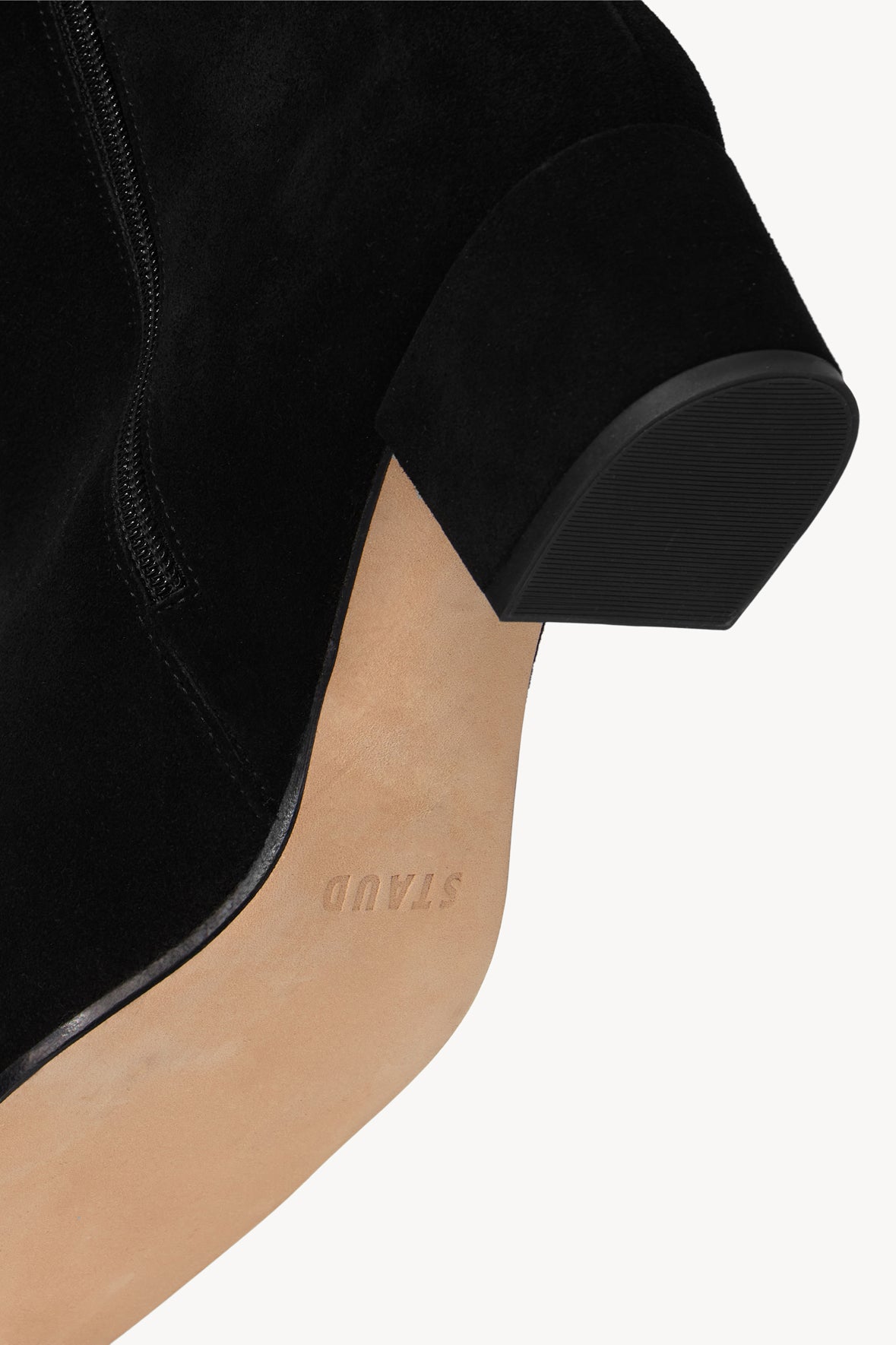 Aimee Short Boot Black Suede | STAUD Quality
