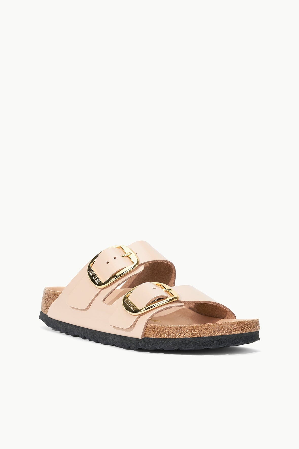 Birkenstock Arizona Big Buckle Sandal - High Shine New Beige | STAUD Best Seller