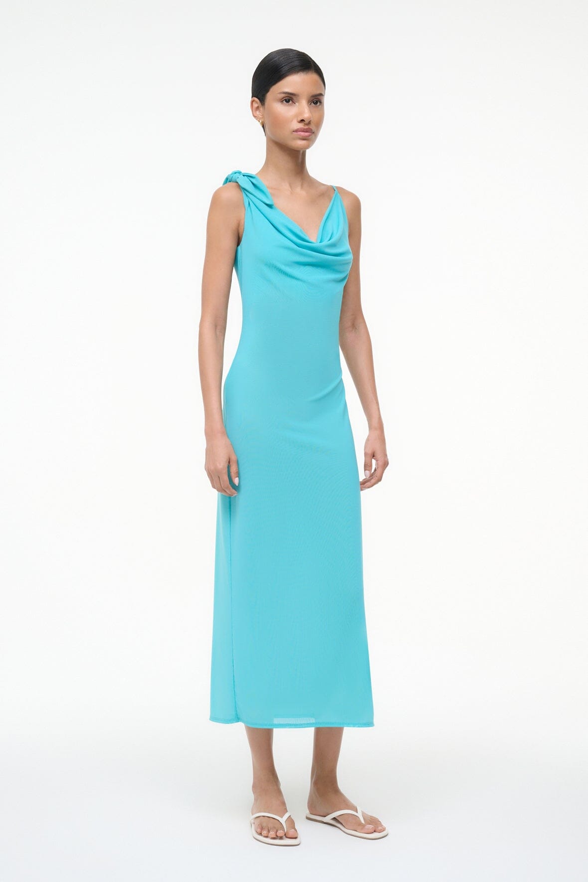 Vienna Dress Teal | STAUD Trending