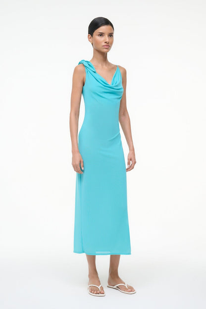 Vienna Dress Teal | STAUD Trending