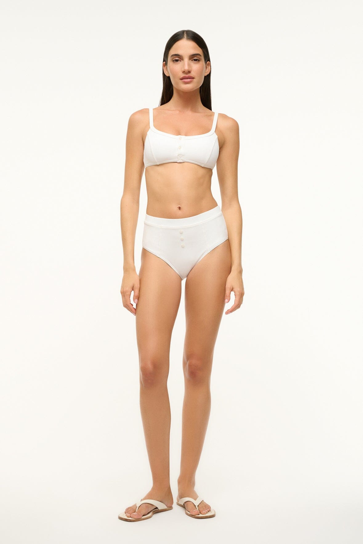 Gia Bikini Bottom Bright White | STAUD Premium