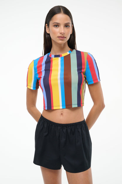 Fernanda Coverup Top Market Stripe | STAUD Latest