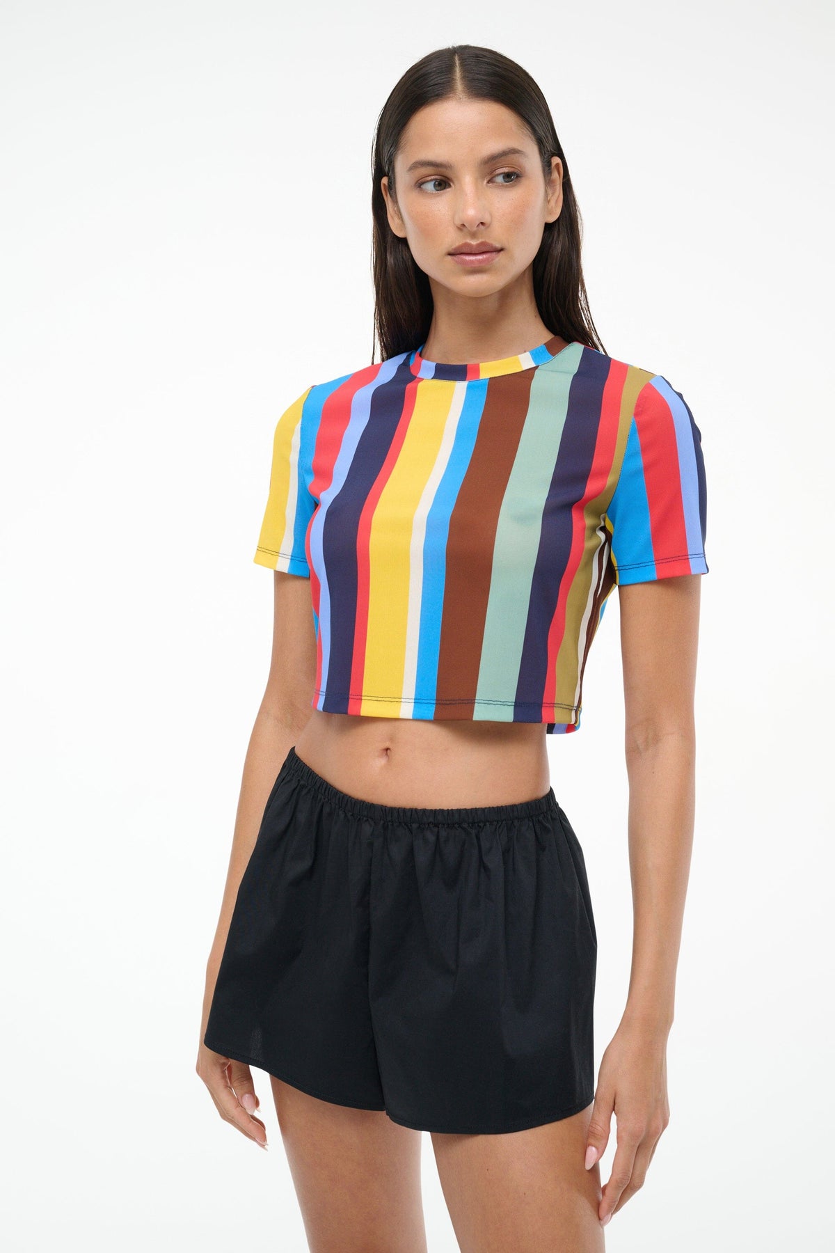 Fernanda Coverup Top Market Stripe | STAUD Latest