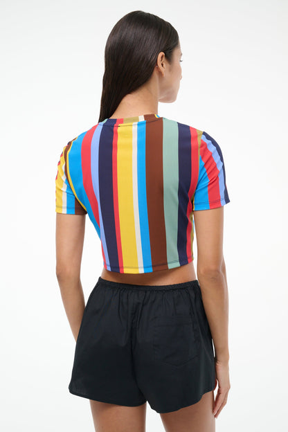 Fernanda Coverup Top Market Stripe | STAUD Latest