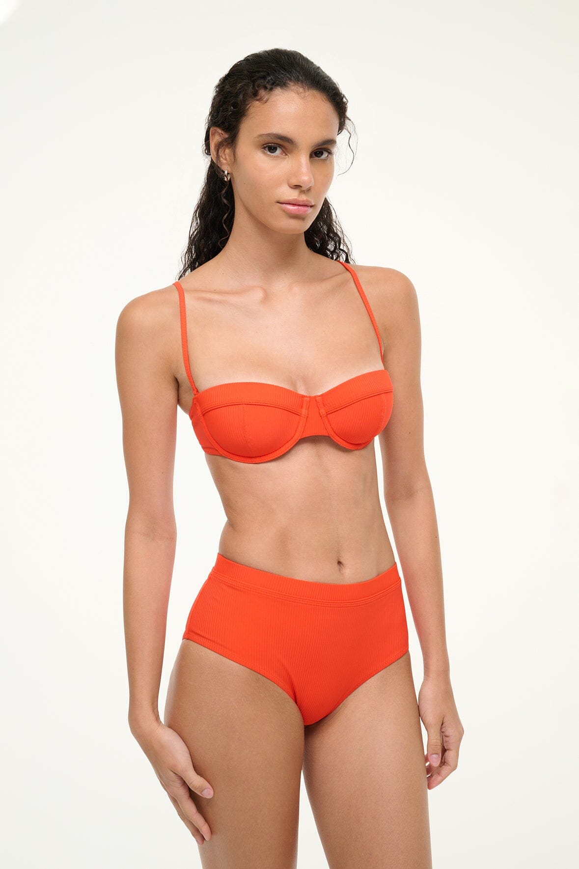 Jo Balconette Bikini Top Cayenne | STAUD Smart Buy