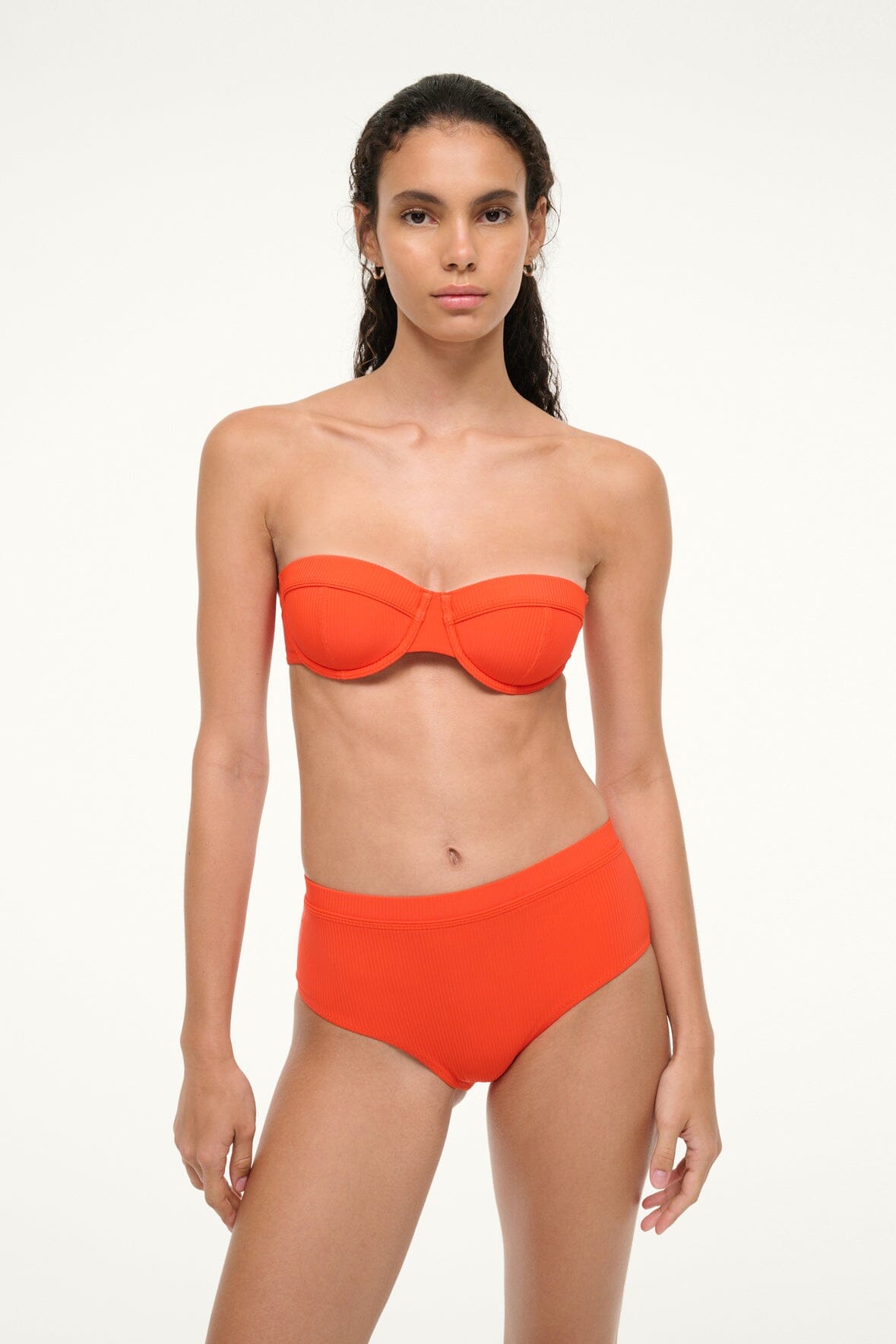 Jo Balconette Bikini Top Cayenne | STAUD Smart Buy