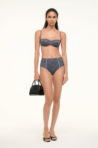 Brenton Bikini Bottom Black Woodblock Ditsy Floral | STAUD Best Price