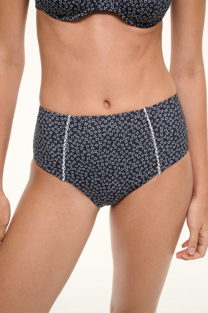 Brenton Bikini Bottom Black Woodblock Ditsy Floral | STAUD Best Price