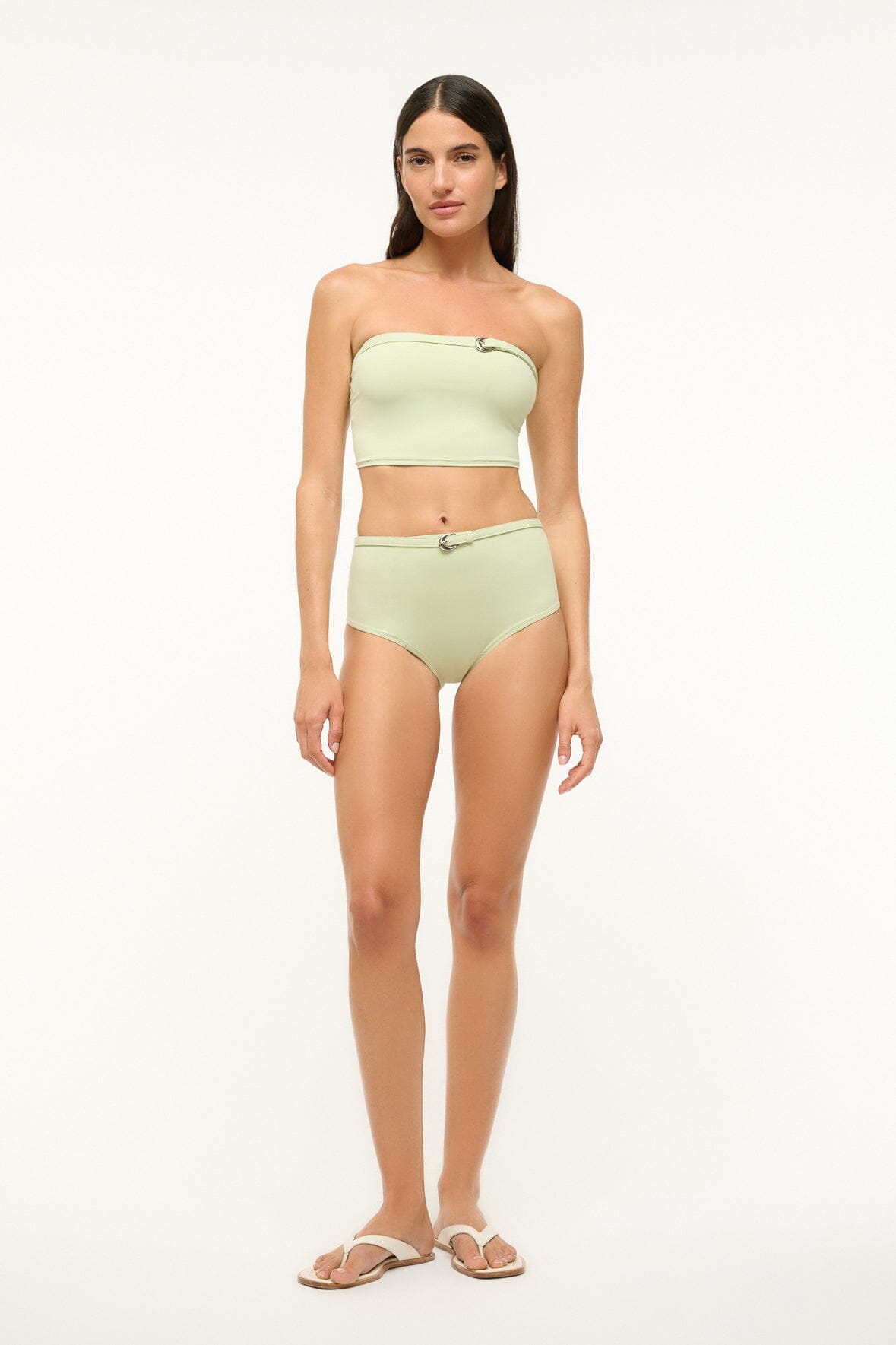 Belted Wailea Bikini Bottom Pale Jade | STAUD Best Price
