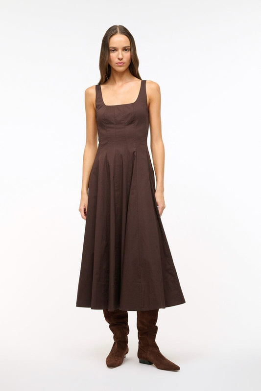 Wells Dress Earth 1 | STAUD Trending
