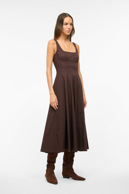 Wells Dress Earth 1 | STAUD Trending
