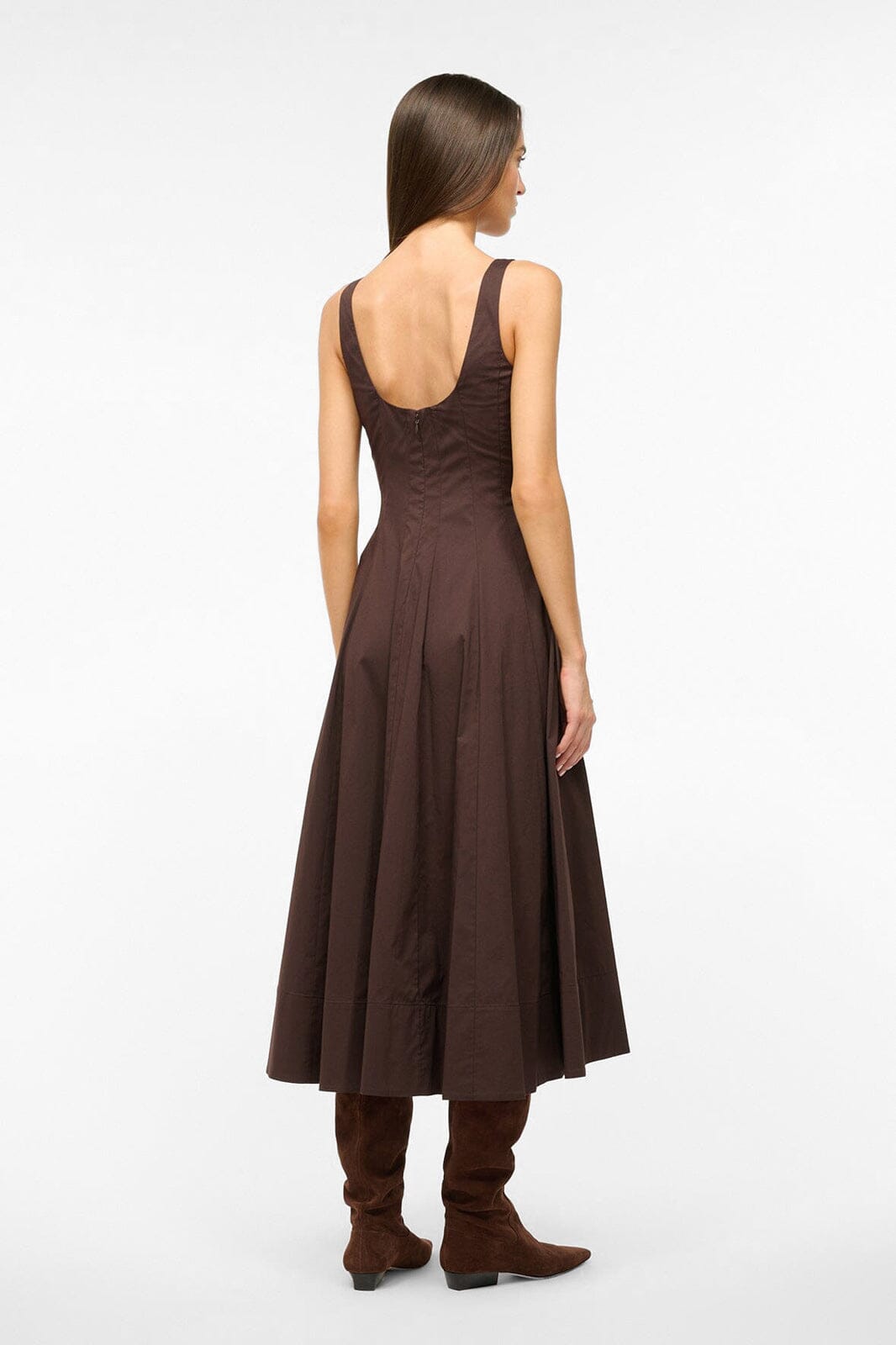Wells Dress Earth 1 | STAUD Trending