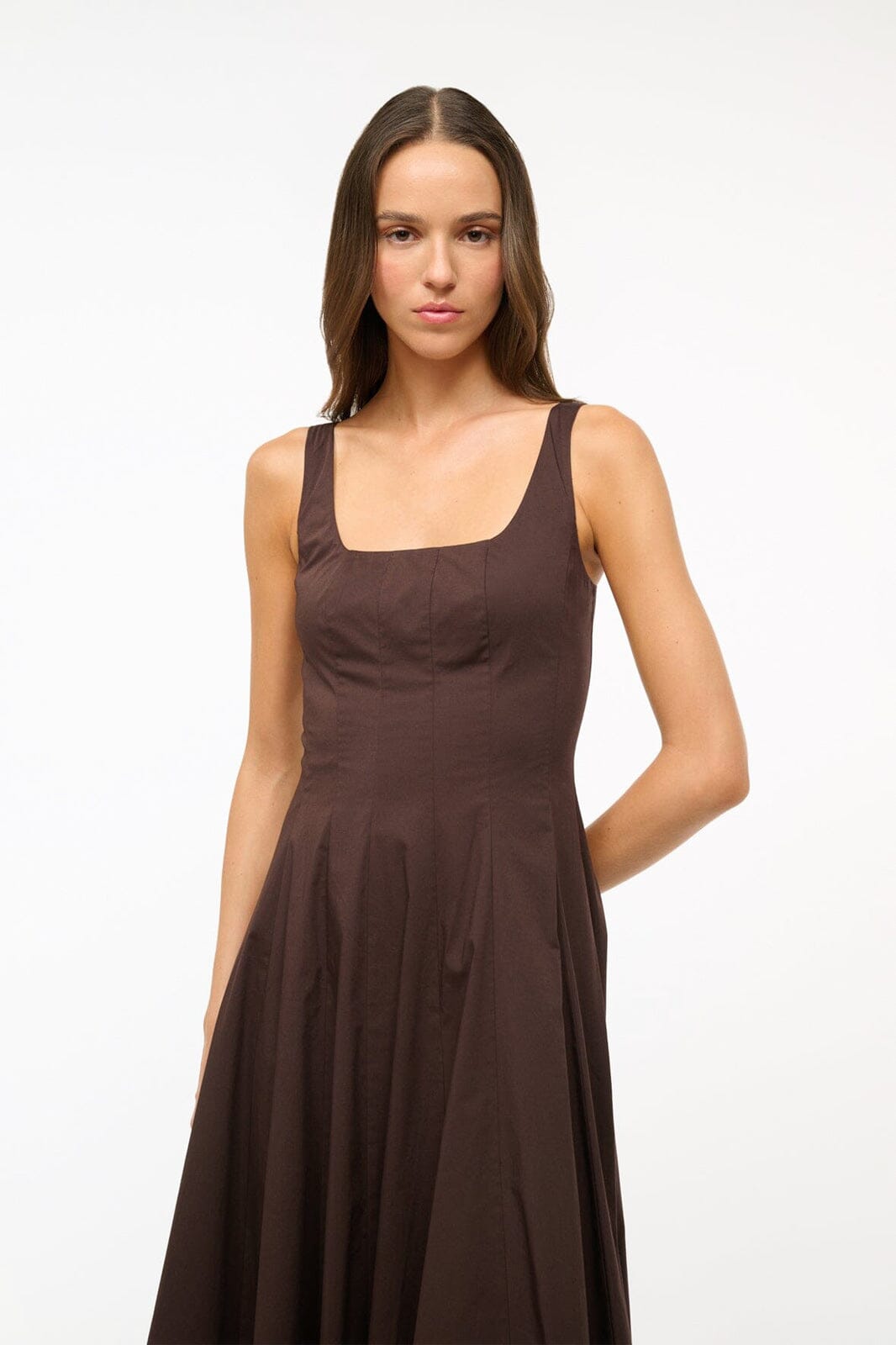 Wells Dress Earth 1 | STAUD Trending