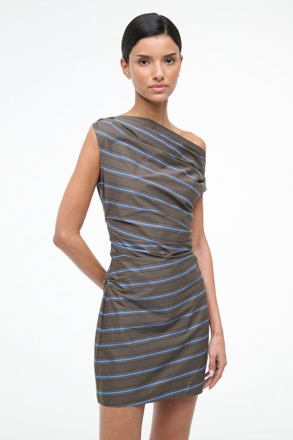 Phare Mini Dress Huntington Stripe | STAUD Best Seller