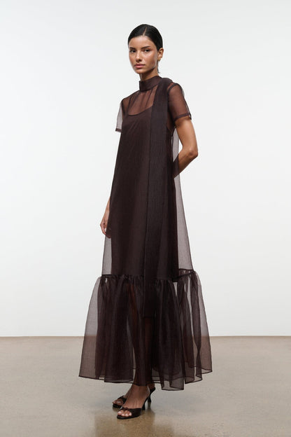 Calluna Dress Earth | STAUD Great Value