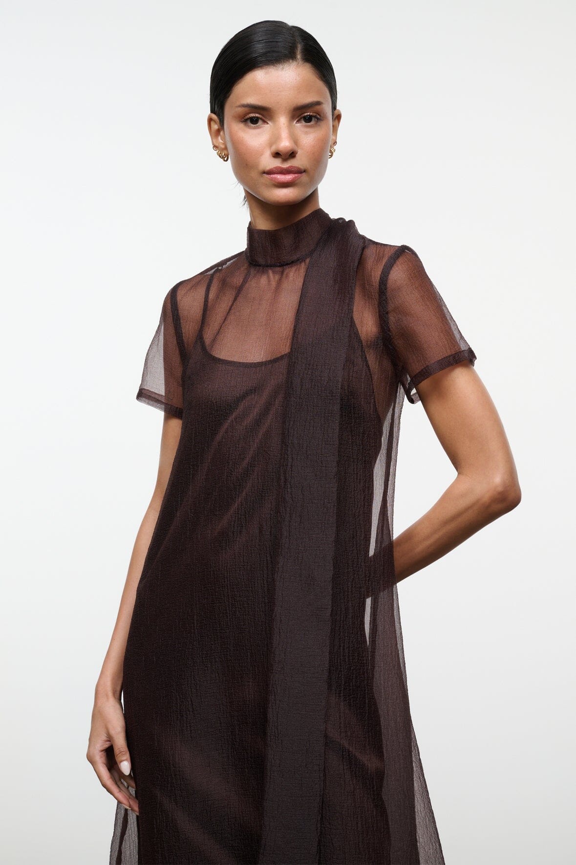 Calluna Dress Earth | STAUD Great Value