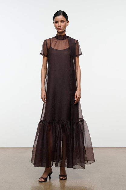 Calluna Dress Earth | STAUD Great Value