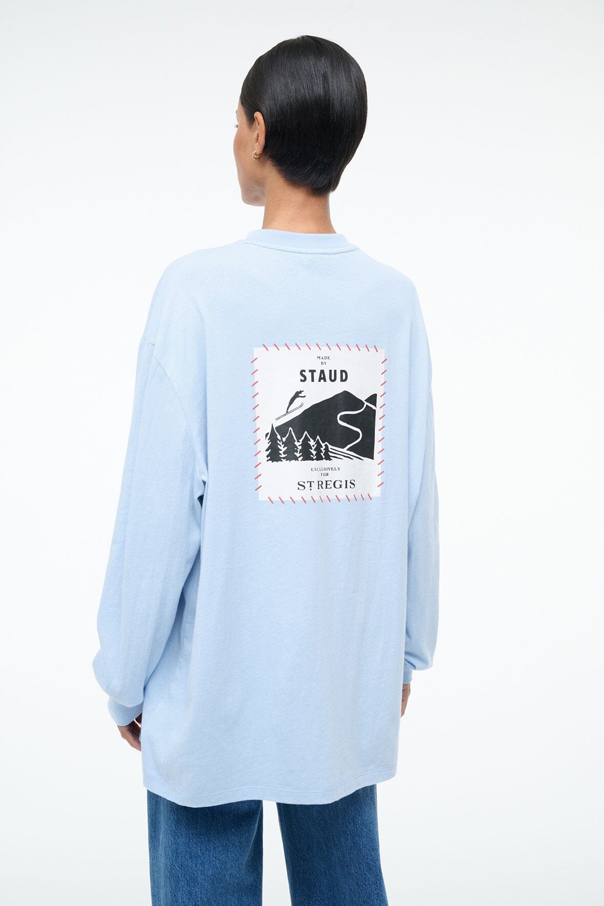 St Regis Long Sleeve Tee Glacier | STAUD Hot Sale