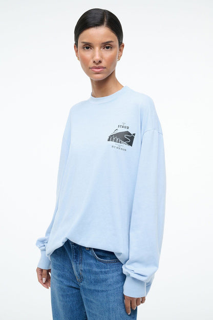 St Regis Long Sleeve Tee Glacier | STAUD Hot Sale