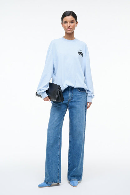 St Regis Long Sleeve Tee Glacier | STAUD Hot Sale