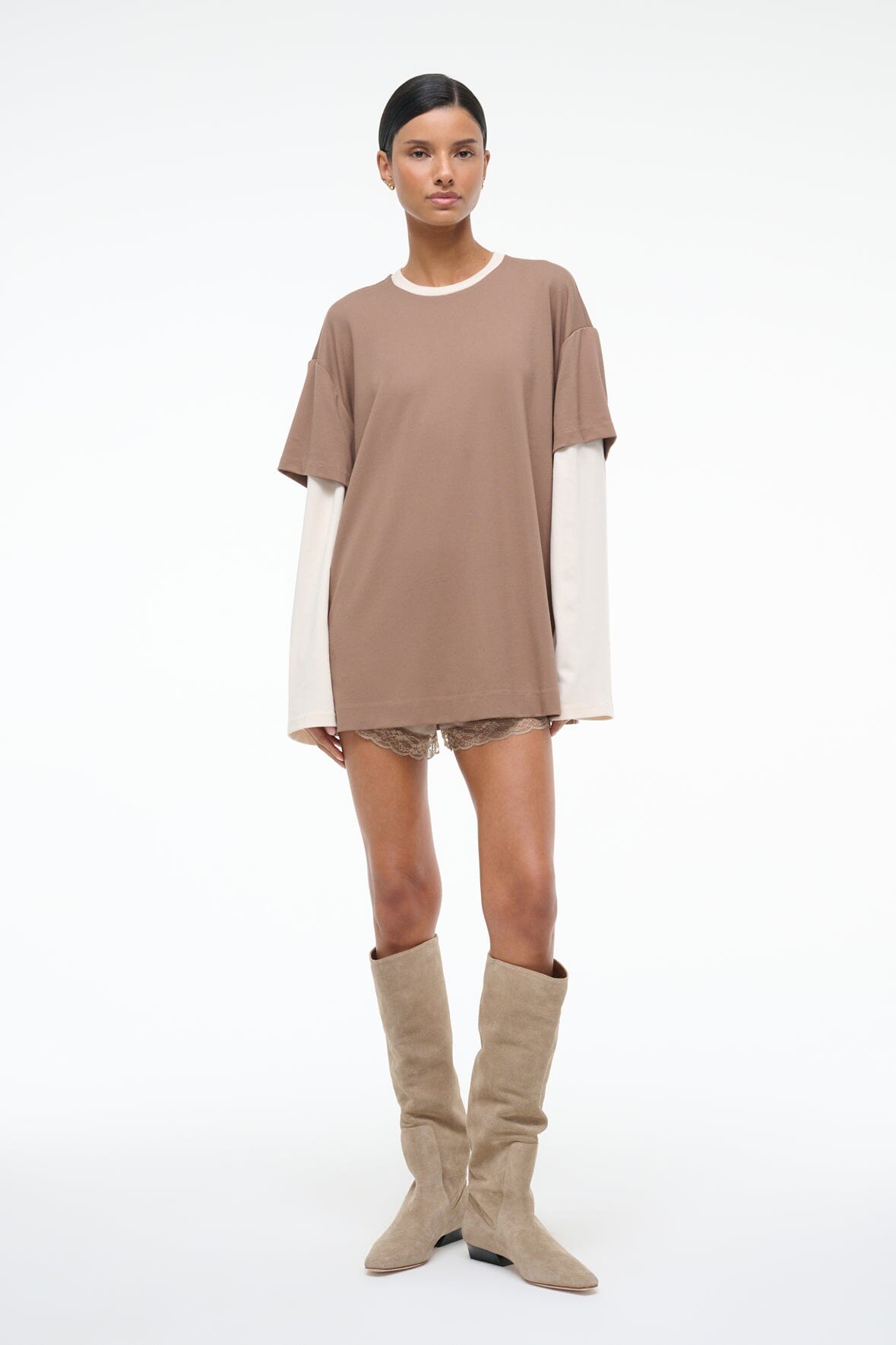 William Tee Taupe/Ecru | STAUD Sale