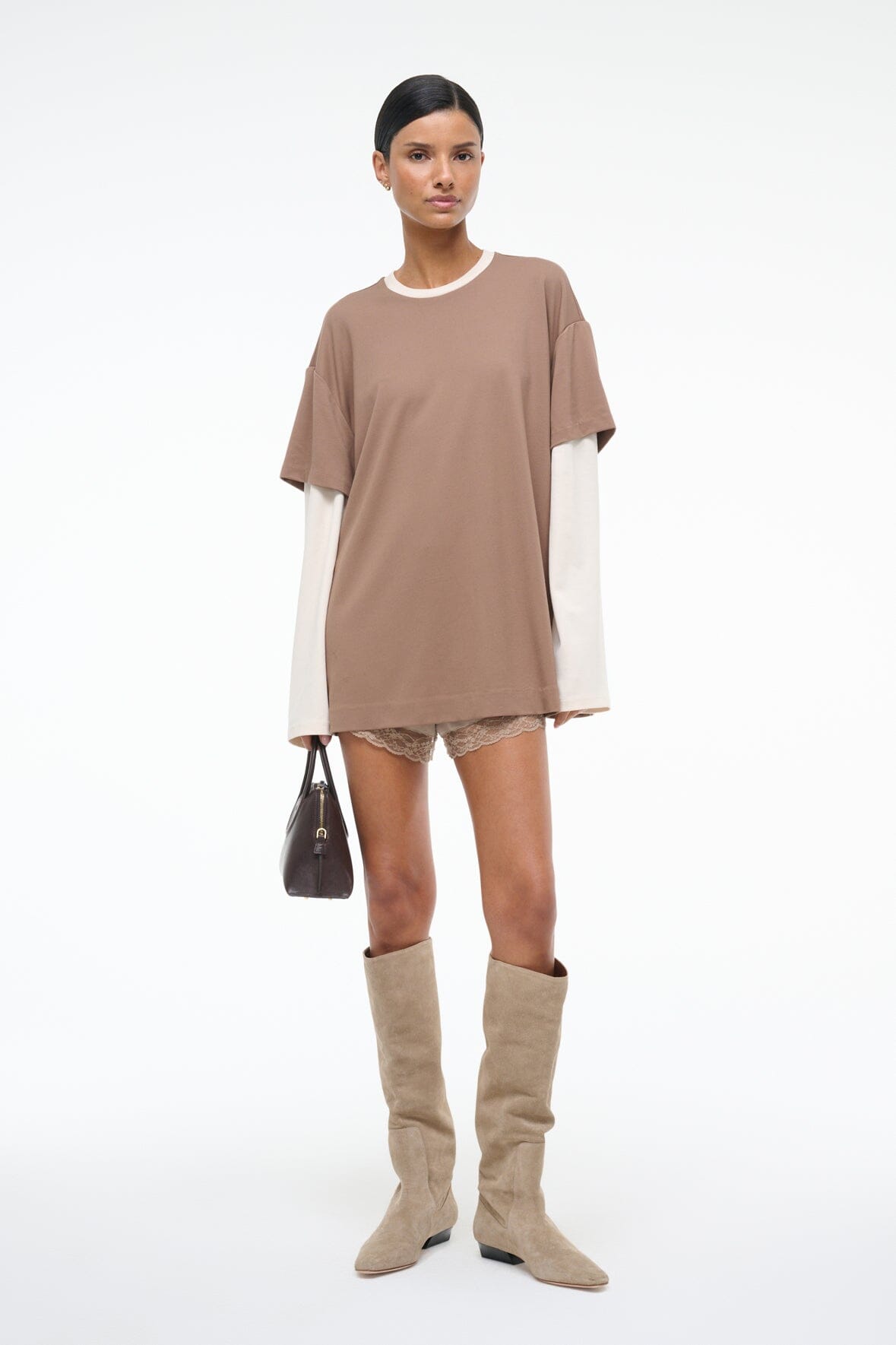 William Tee Taupe/Ecru | STAUD Sale