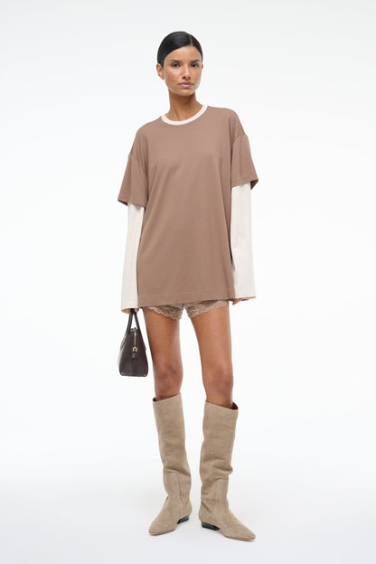 William Tee Taupe/Ecru | STAUD Sale