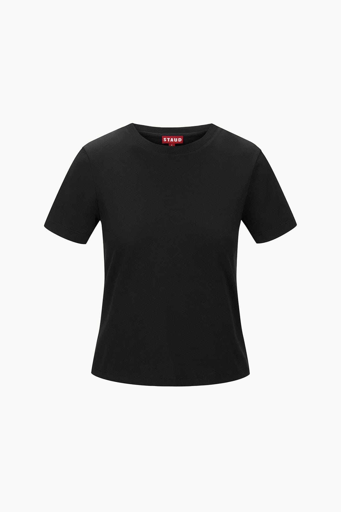 Crew Neck T Shirt - Black | STAUD Exclusive