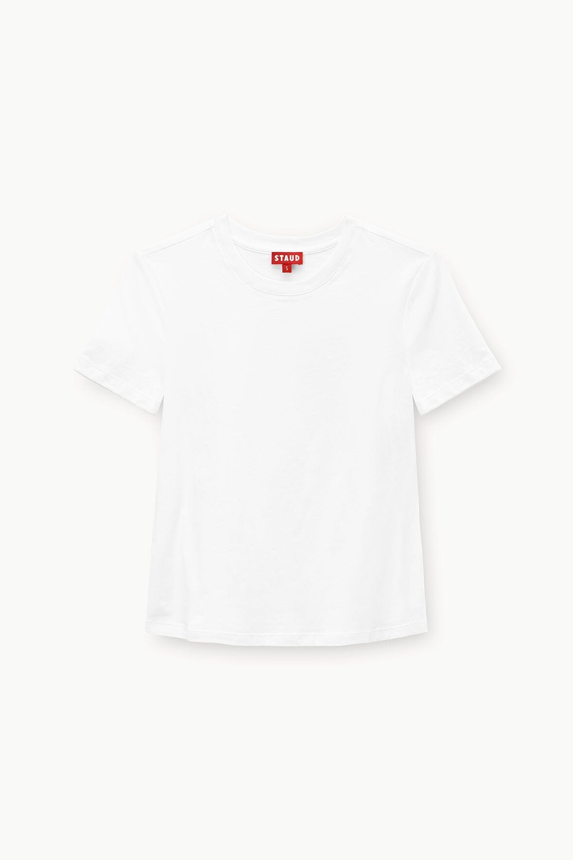 Crew Neck T Shirt - White | STAUD Popular