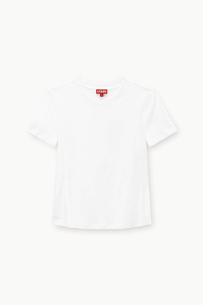Crew Neck T Shirt - White | STAUD Popular