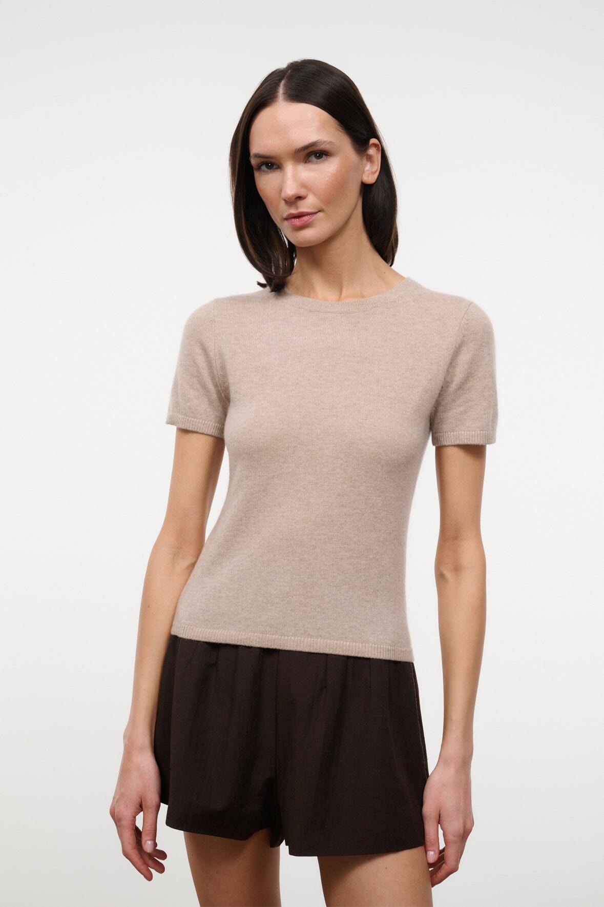 Easy Cashmere Tee Stone | STAUD Premium