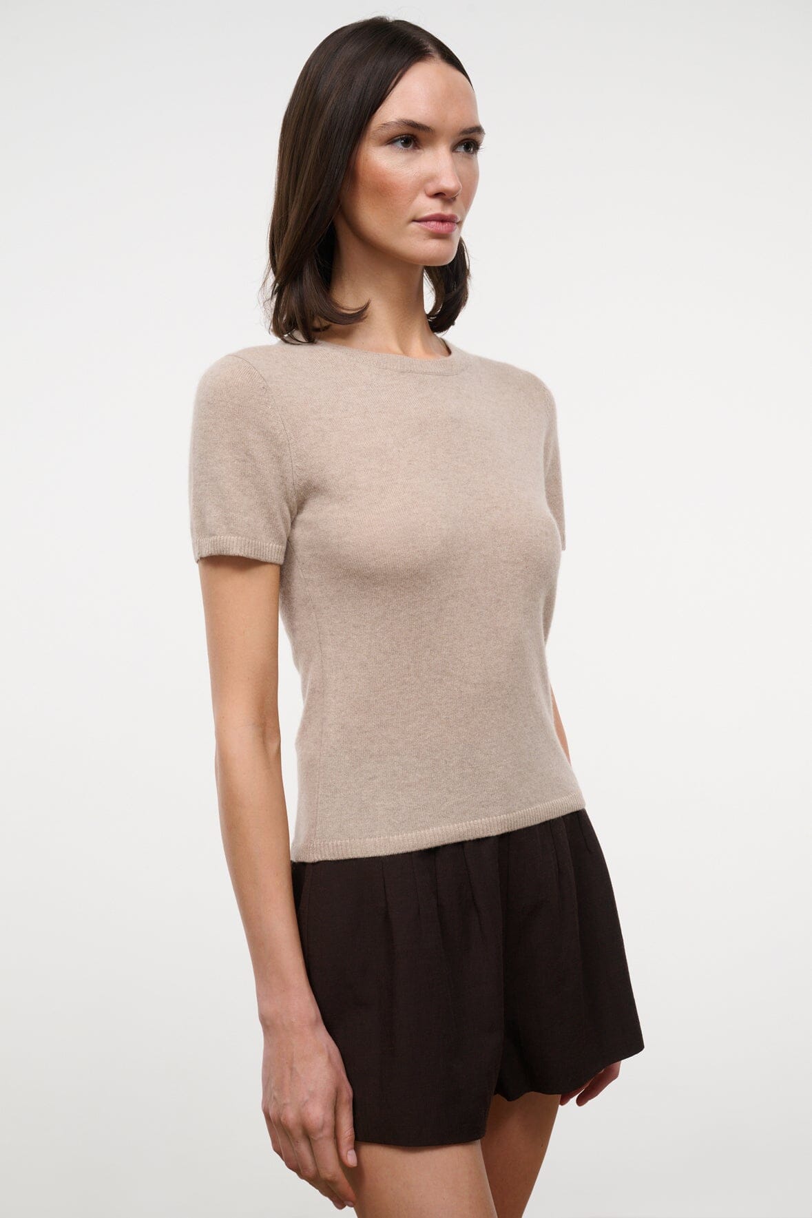 Easy Cashmere Tee Stone | STAUD Premium