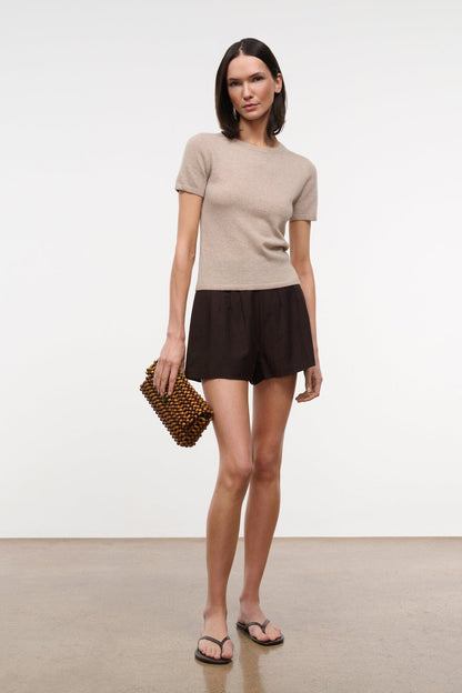 Easy Cashmere Tee Stone | STAUD Premium