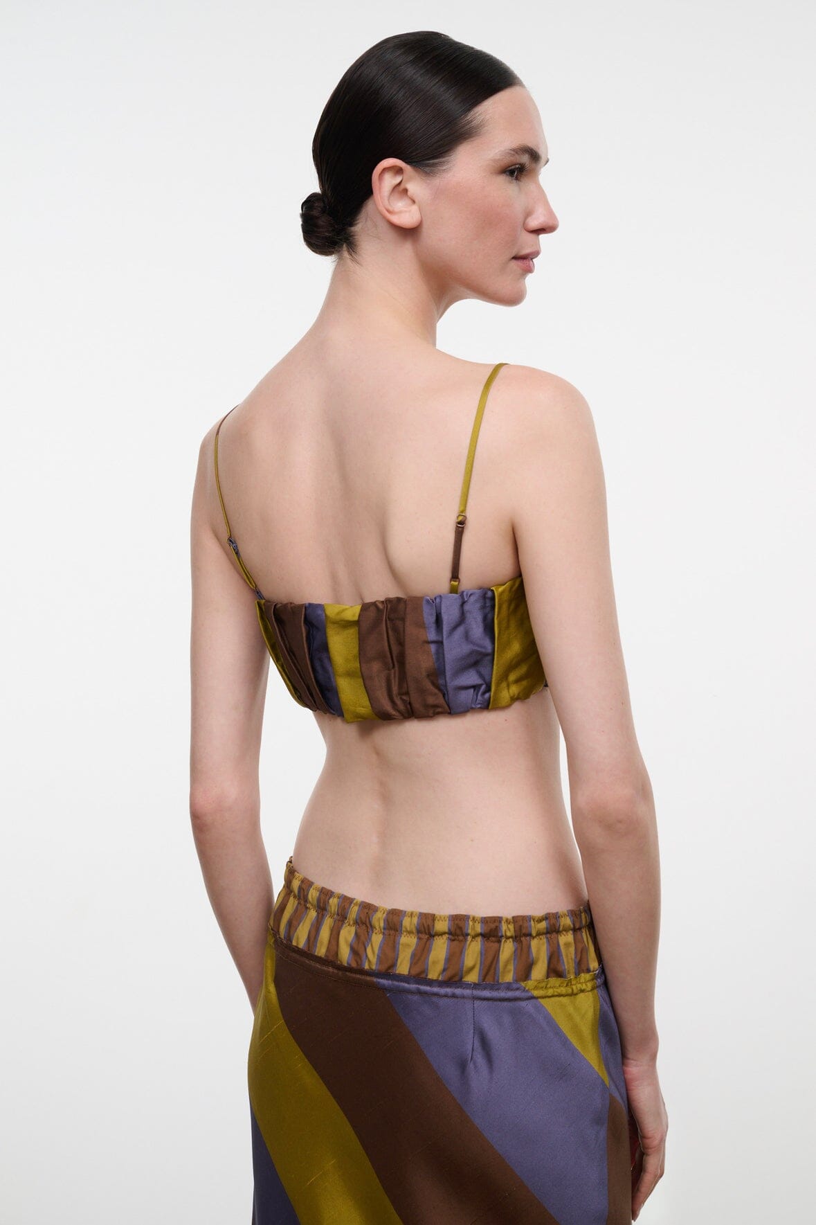 Sade Silk Top Sienna Stripe | STAUD Customer Favorite