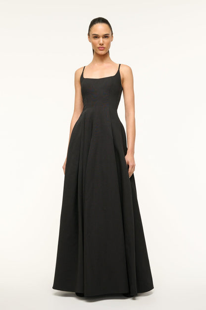 Joy Maxi Dress Black | STAUD New
