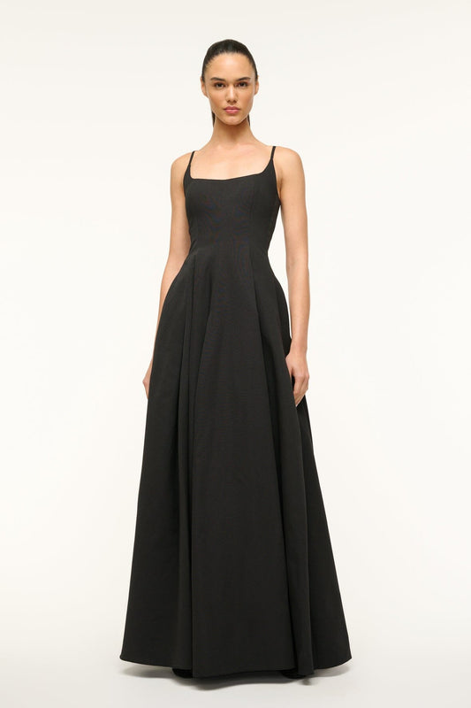 Joy Maxi Dress Black | STAUD New