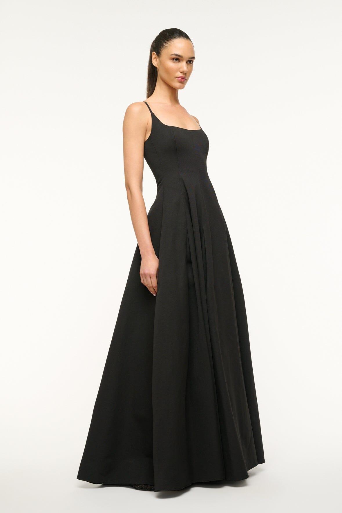 Joy Maxi Dress Black | STAUD New