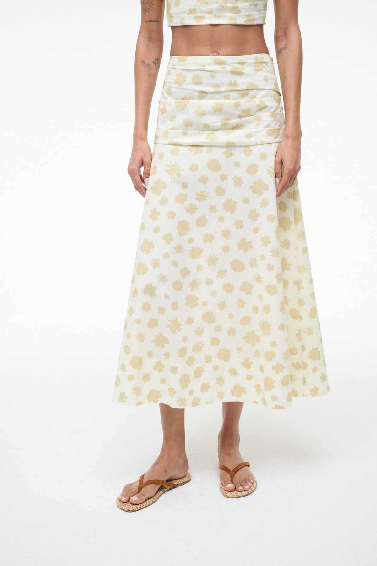 Sol Skirt Meringue Ditsy | STAUD Top Pick