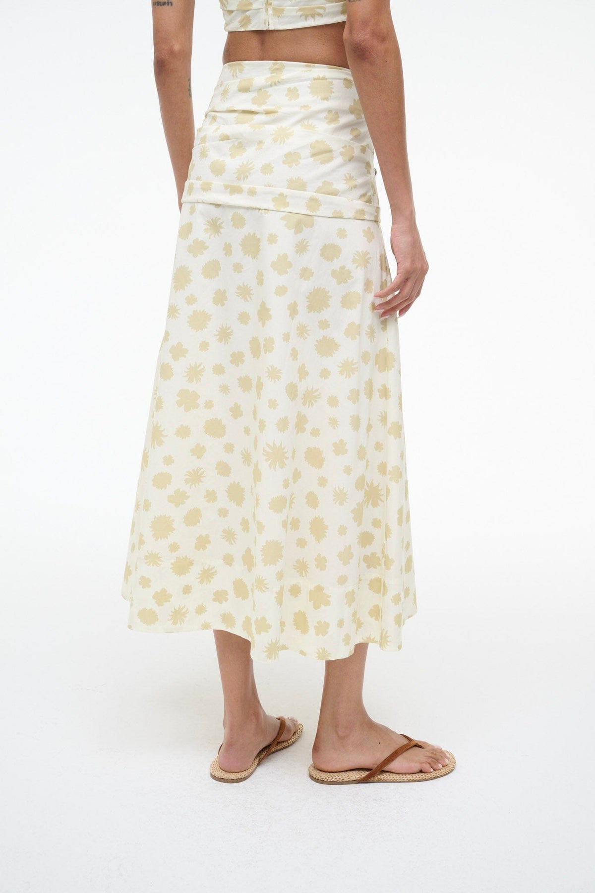 Sol Skirt Meringue Ditsy | STAUD Top Pick