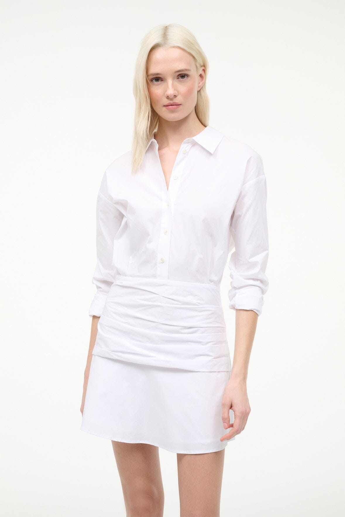 Indya Mini Dress White | STAUD Sale