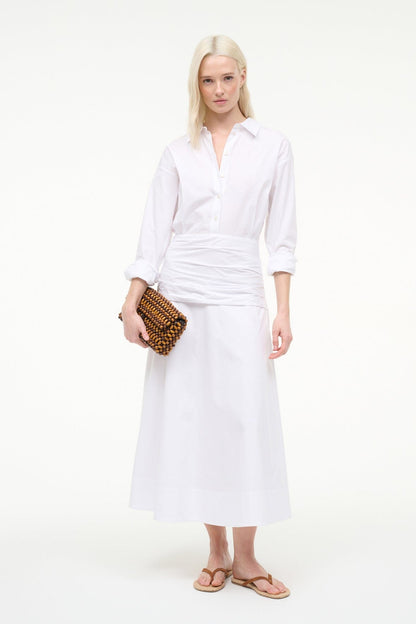 Indya Dress White | STAUD New