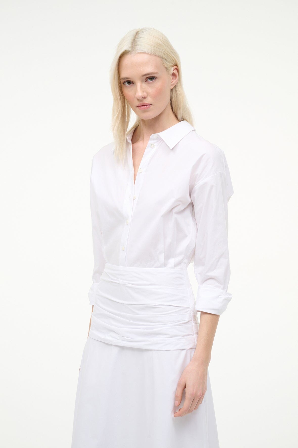 Indya Dress White | STAUD New