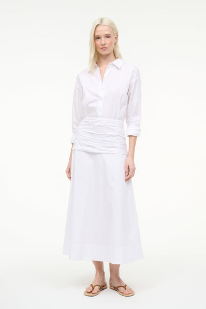 Indya Dress White | STAUD New