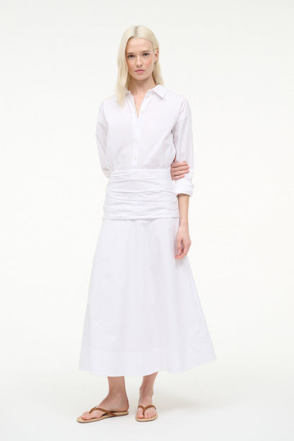 Indya Dress White | STAUD New