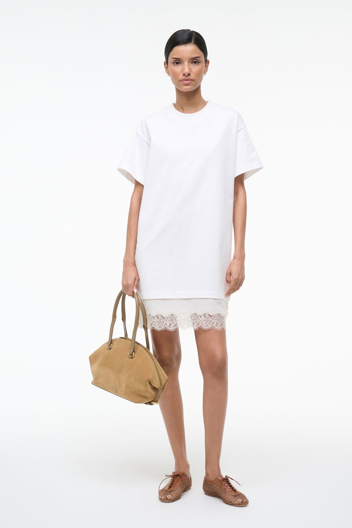 Grier Dress Ivory | STAUD Trending