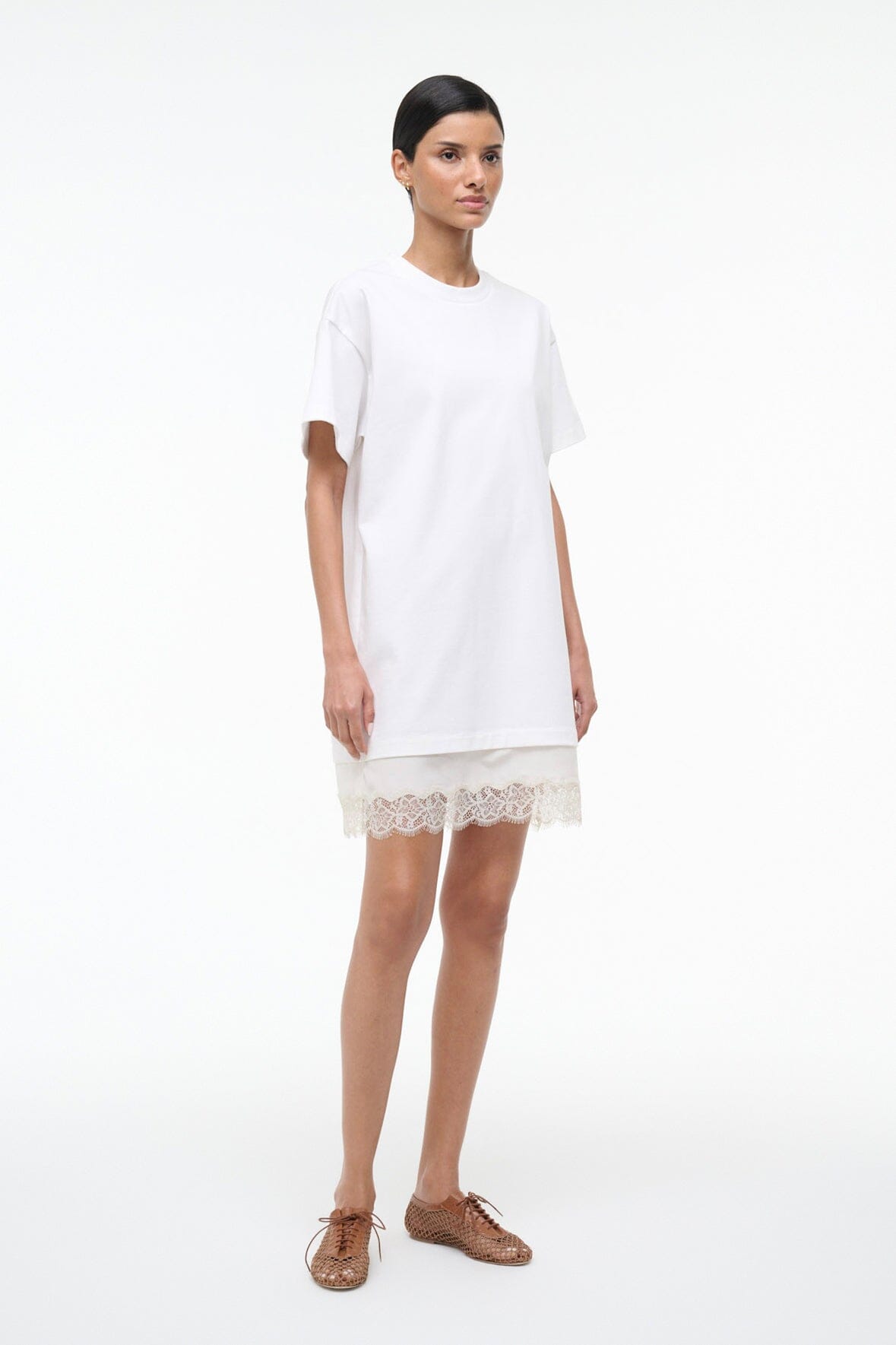 Grier Dress Ivory | STAUD Trending